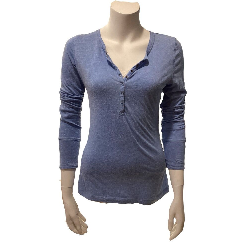 ASO Elena Gilbert Vampire Diaries Bella Swan Twilight Henley Alt LS Sz M